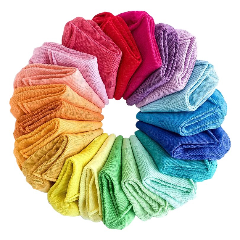 2024 primavera y verano nuevos calcetines para niños calcetines de bebé de algodón peinado calcetines de malla de color sólido calcetines macaron calcetines para niños al por mayor