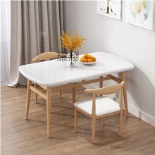 经济型家用长方形餐桌子北欧组合现代简约小户型4人6人吃饭餐桌椅