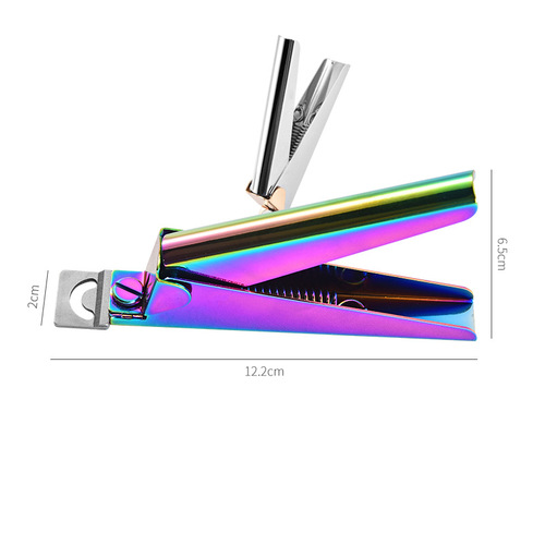Carbon steel manicure one-line scissors U-shaped fake nail clippers flat-blade scissors French nail clippers nail clippers manicure tools wholesale