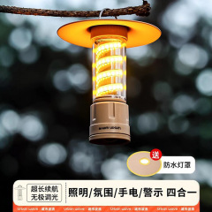 国境を越えた新しいキャンプランプ、屋外照明、懐中電灯、ポータブルテントランプ、多機能充電式キャンプ雰囲気ランプ