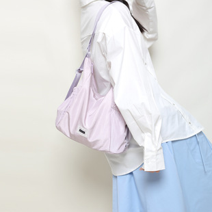 2025 Spring New Large Capacity Commuter Tote Bag College Style Multi-function Bag Girl's All-match Nylon Crossbody Bag