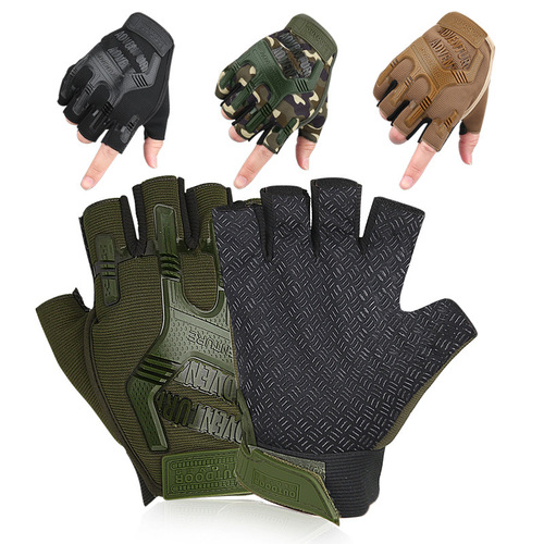 Seal half-finger gloves men's training tactics outdoor outdoor real-life counter-terrorism military fan combat sports protective gloves