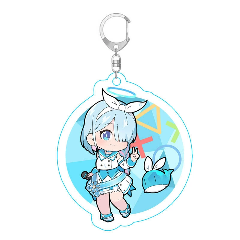 Anime Blue Files Peripheral Keychains Blue Files Acrylic Pendant Animation Keychain