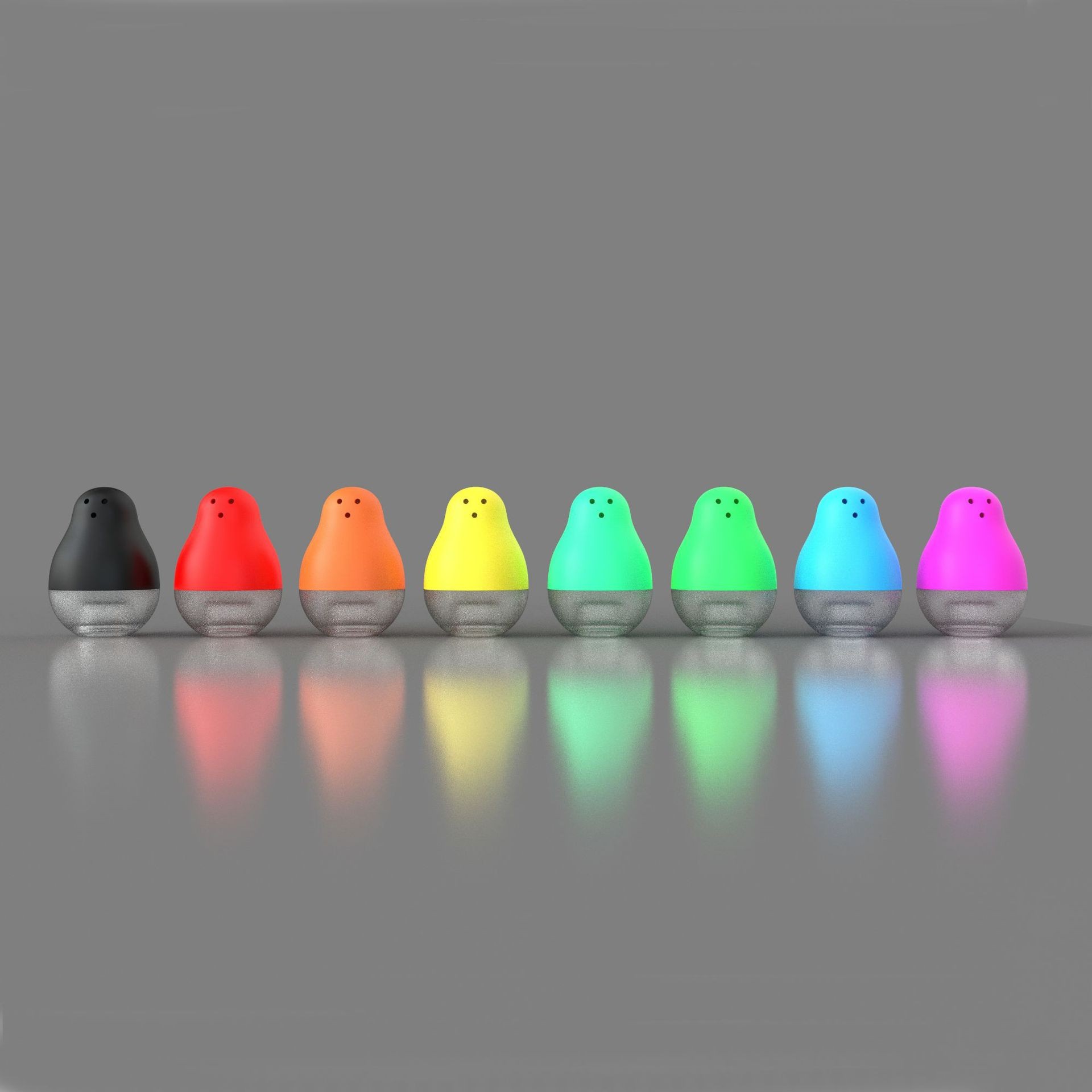 不倒翁胡椒粉瓶盐粉瓶调料瓶厨房调味瓶加盐和胡椒瓶盐粉樽盐粉瓶