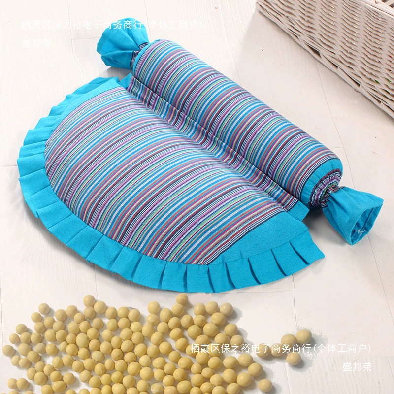 Подушка для шейного отдела позвоночника из соевых бобов, подушка для шейного отдела позвоночника, подушка для шеи из гречневой крупы, коррекция для взрослых, подушка из соевых бобов для пациентов с защитой от арки, нет других