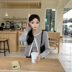 【凯莉日记Kelly】雏菊交叠设计开衫吊带两件套