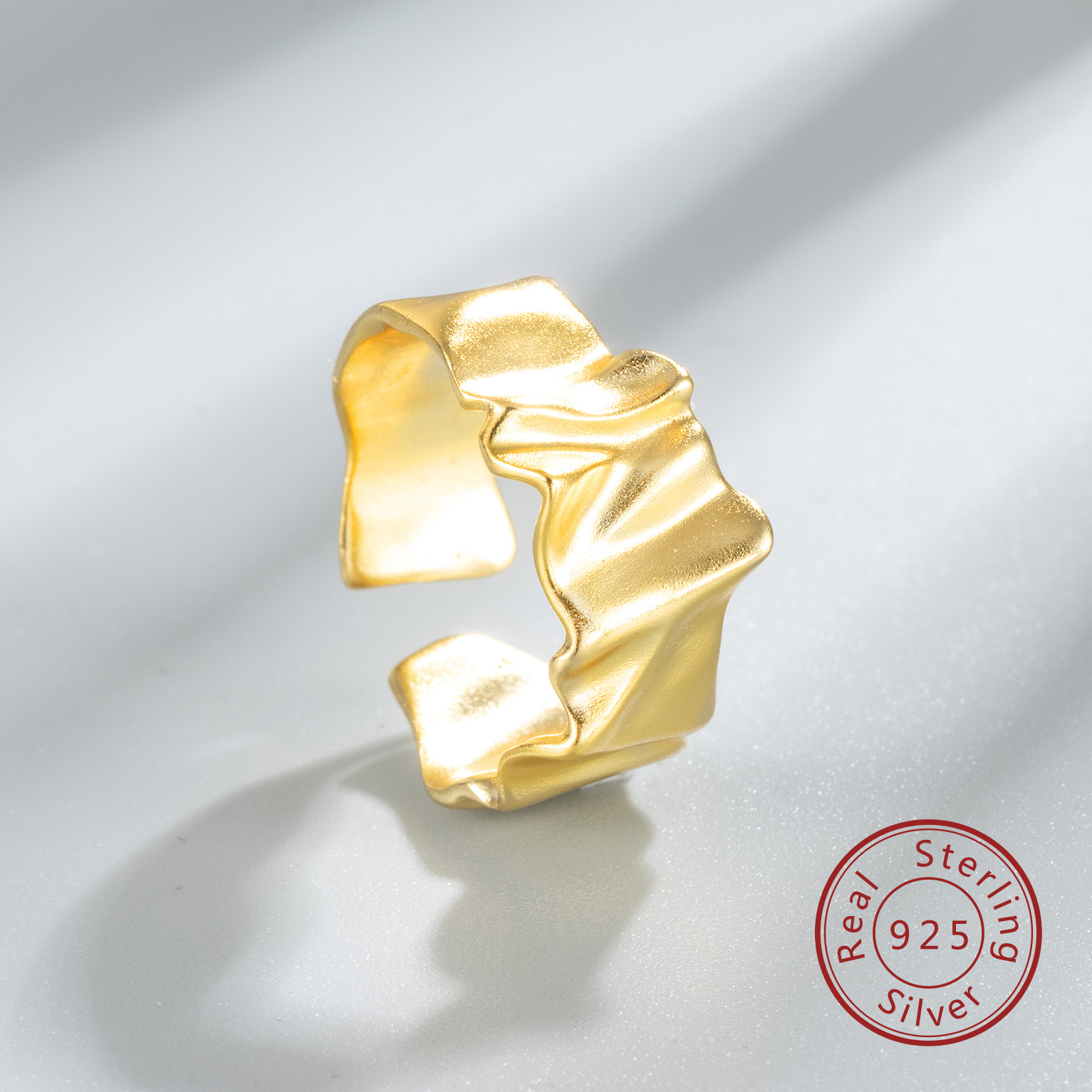 5g Weight Open Rings Classification Adjustable Ring Size 925 Sterling Silver Geometric Open Rings