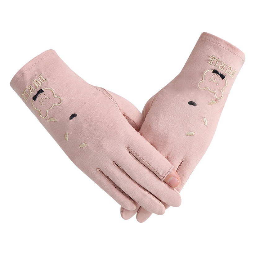 Guantes de protección solar para mujeres conducción de verano primavera y otoño coche eléctrico corto ciclismo de mujer antideslizante protección UV verano Delgado