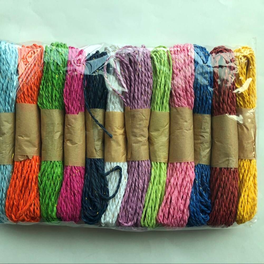 纸绳-彩色手挽绳-纸袋手提绳子-纸扭绳子-色卡选择