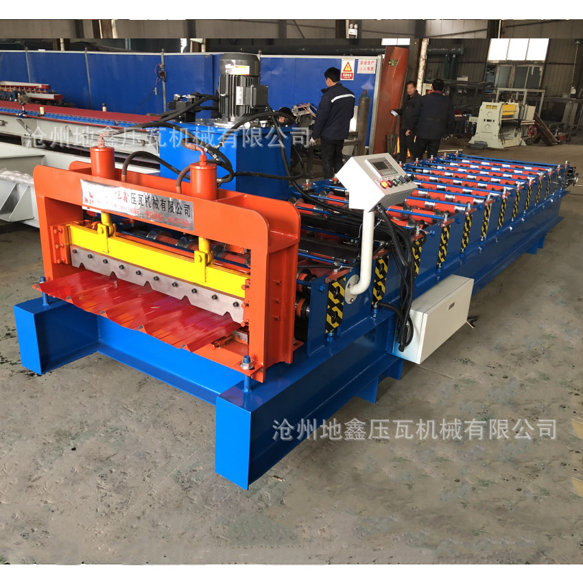 快速单板压瓦机 彩钢瓦机器 地鑫压瓦机 屋顶板装饰 精度成型