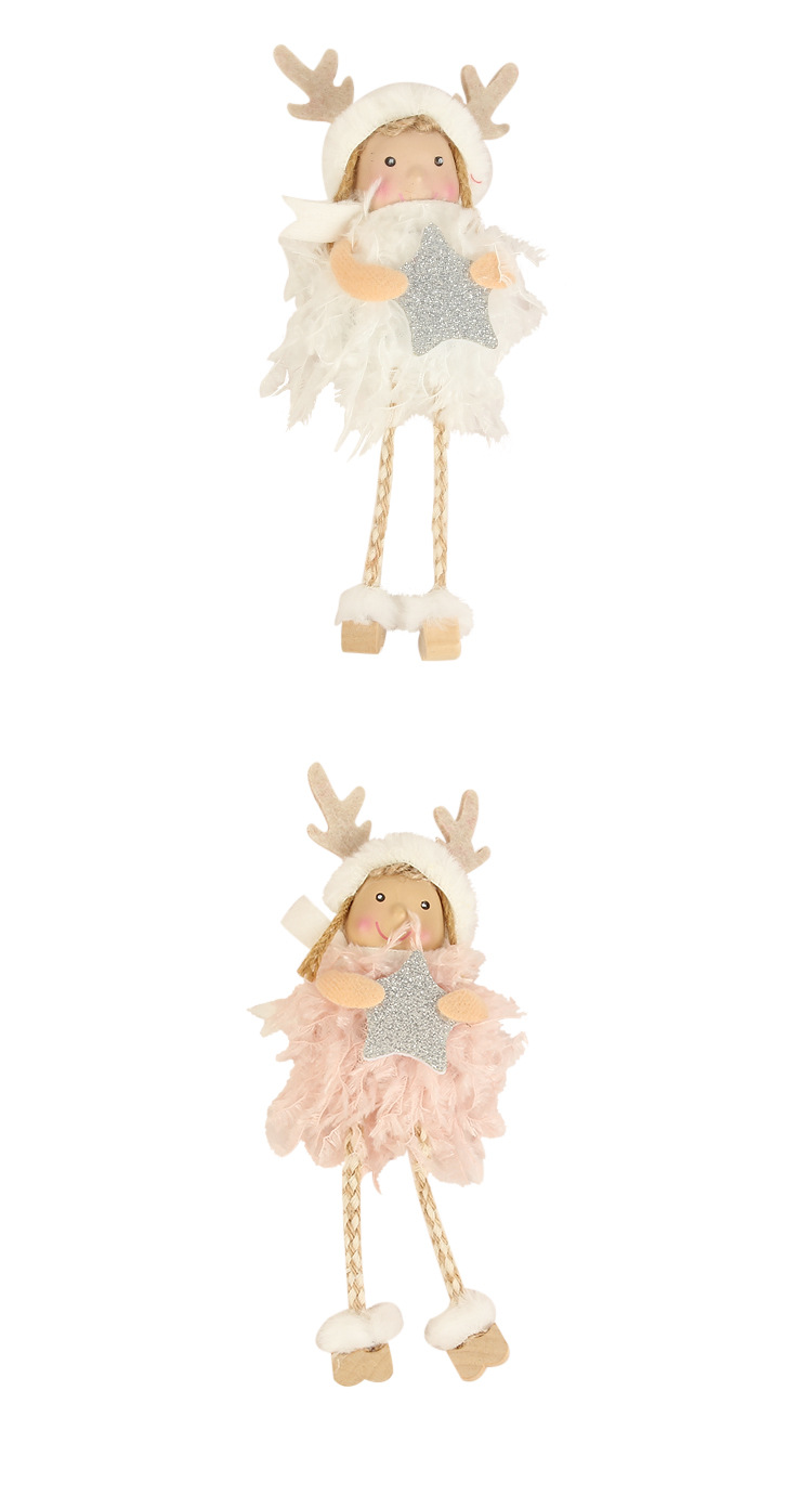 Doll Pattern Cute Style Christmas Cute Doll Polyester Party Hanging Ornaments