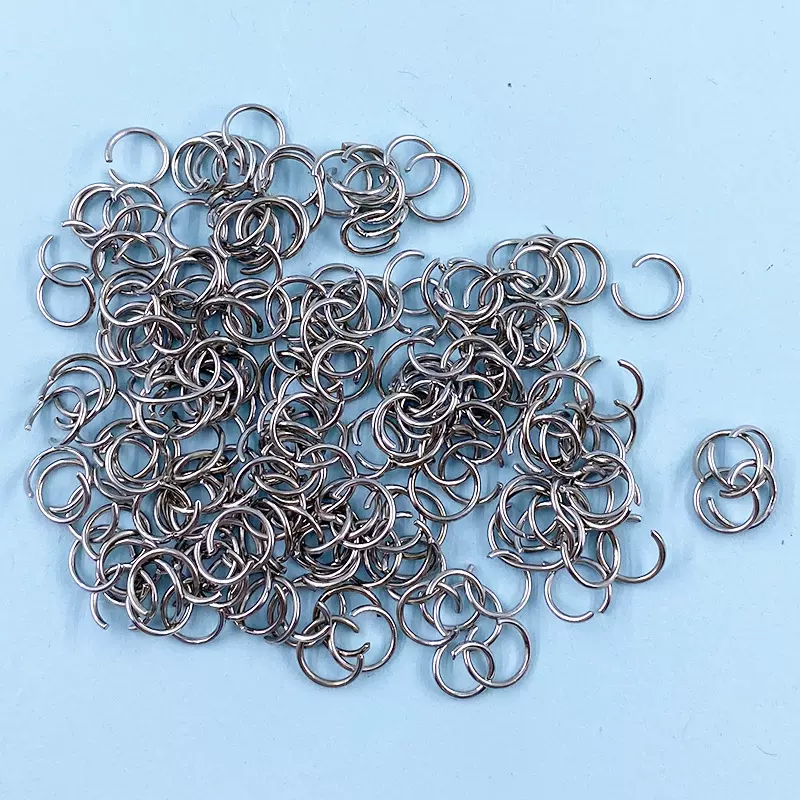 饰品连接银色开口圈铁圈手工diy配件手链项链耳环连接圈厂家批发