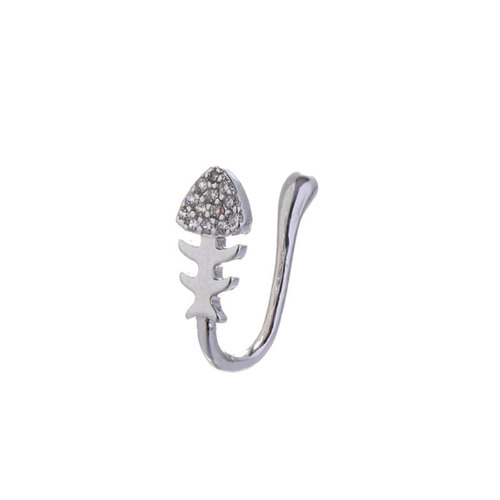 Gute cross-border creative bee spider fish bone non-piercing nose clip European and American fashionable fake nose ring U-shaped nose ornament