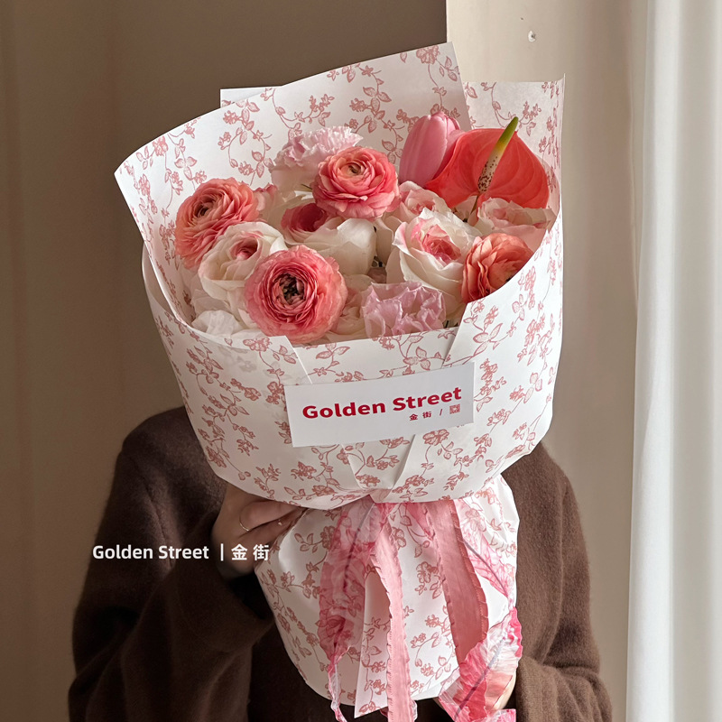 Nuevo papel impermeable para envolver ramos, papel artístico floral, papel para envolver flores de cumpleaños, papel para envolver flores del Día de la Diosa