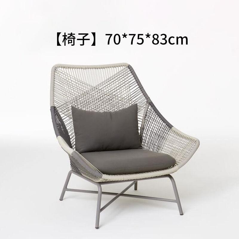 屋外テーブルと椅子、中庭籐椅子3点セット、ガーデンテラス屋外籐椅子、レジャーバルコニーテーブルと椅子の組み合わせ|undefined