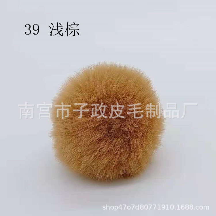 Bola de piel de conejo de imitación 6cm7cm8cm9cm10cm Bola de piel al por mayor hecha a mano DIY joyería ropa zapatos accesorios adornos