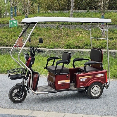 Elektromobil üçün ön şüşə çətiri (günlük) for the elderly - stainless-steel-stand-white-leather-top-without-rain-curtain-16070