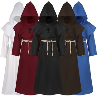 Хэллоуин косплей древний устанавливается в век монах ремонт одежды Shi Robe Wizard Service Swiest Service Cos cos одежда этап служить