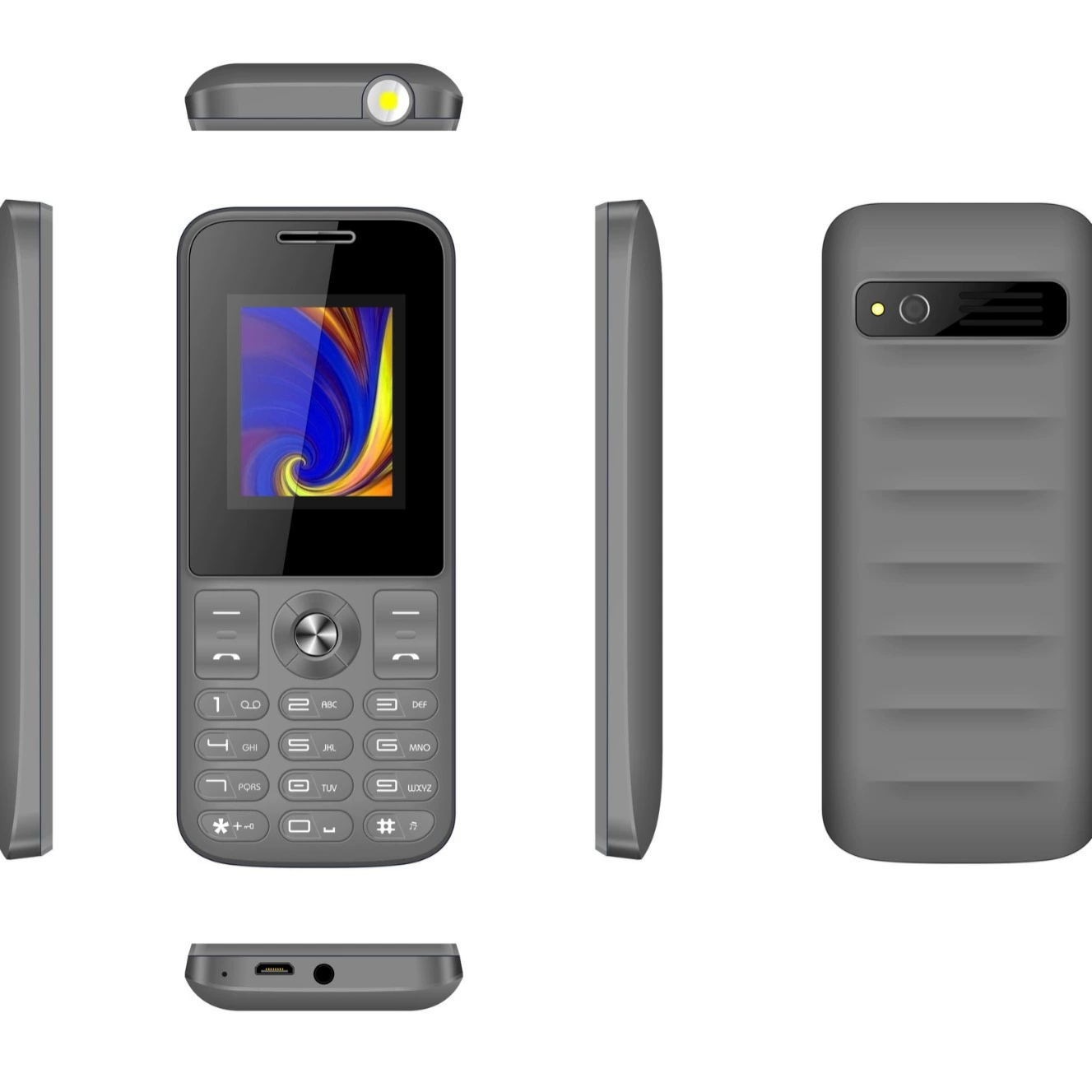 MIQOO OEM 2.42G 2SIM, 5C аккумулятор, аватар-функция, кнопка, язык для пожилых, экспорт в Африку