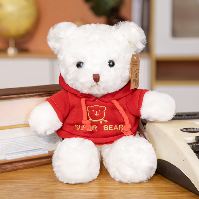 Lindo oso de peluche abrazo oso muñeca de peluche suéter de juguete muñeca de oso Ragdoll máquina de agarre Lanzamiento de boda