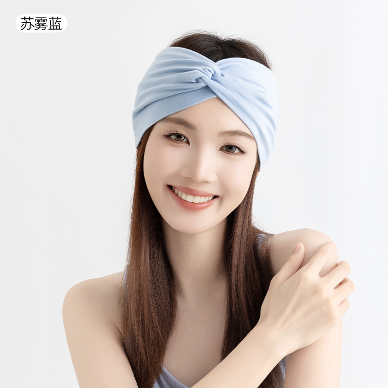 超轻薄加宽防滑月子发带孕妇空调房挡风护额头帽子产妇头巾超宽夏|undefined