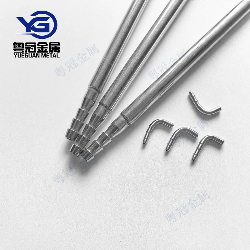 316L304 капиллярная медицинская яркая трубка, тонкостенная капиллярная трубка, центрирующая машина, обработка с ЧПУ, головка пагоды