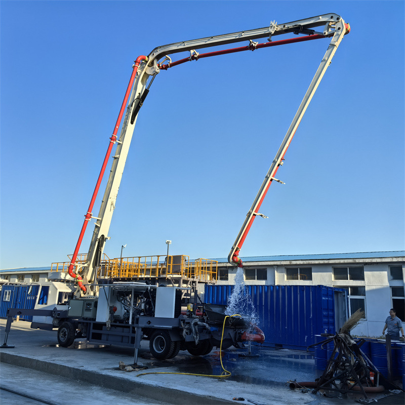 15米18米23米建筑工地手动电动布料杆圆筒框架混凝土布料机