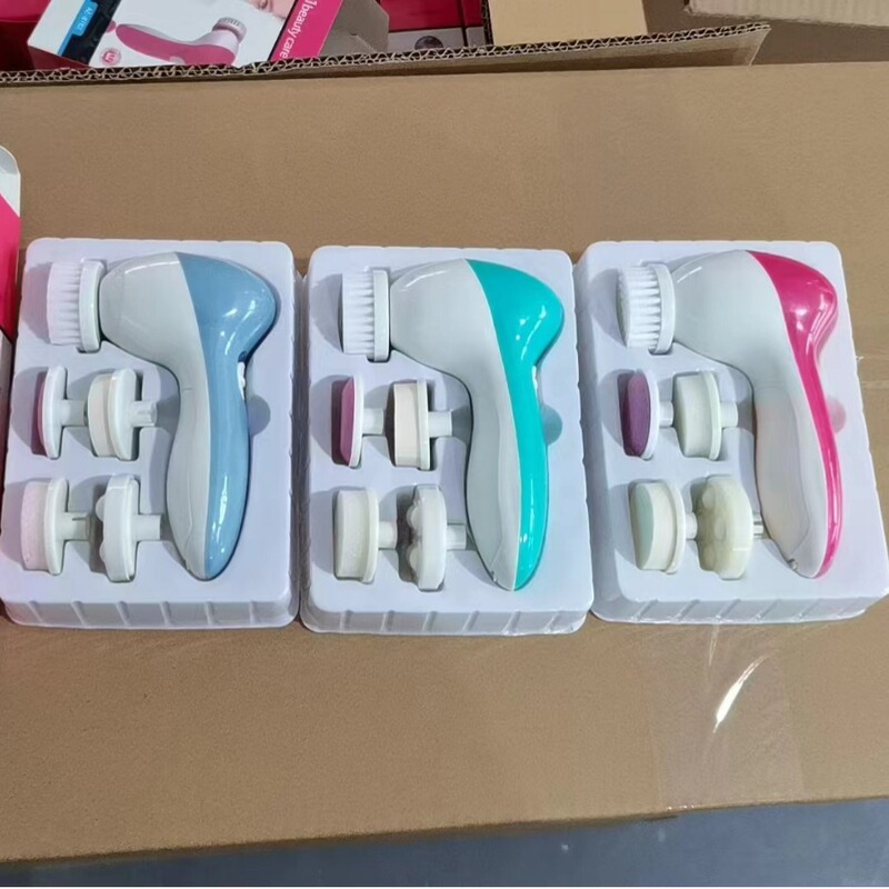 クロスボーダーファイブインワン洗顔器電動洗顔器フェイシャルクリーナーマッサージ美容器ギフトメーカー卸売|undefined