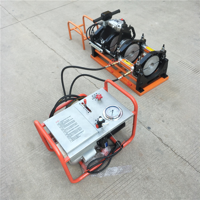 PE管道热熔焊接机液压半自动四环对接机焊管机双柱热熔管焊机