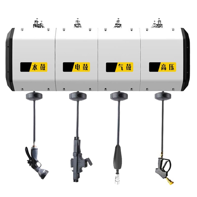 Tienda de lavado de autos al por mayor belleza gas eléctrico tambor de agua de alta presión reciclaje automático caja de bobina tambor combinado tres-cinco-en uno