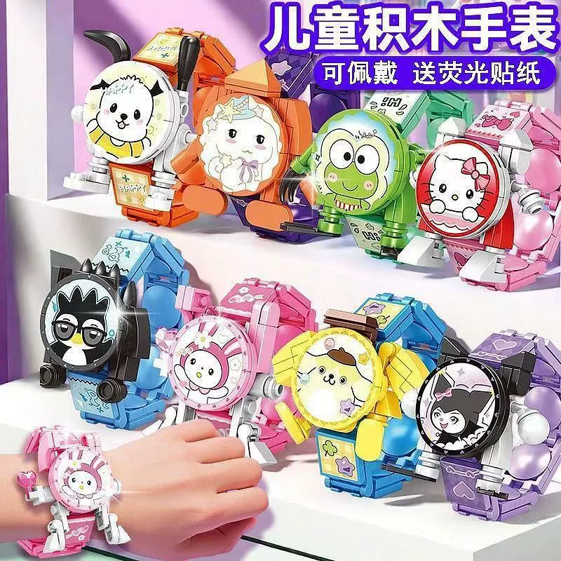 Санрио, Hello Kitty, детский конструктор, часы, игрушка