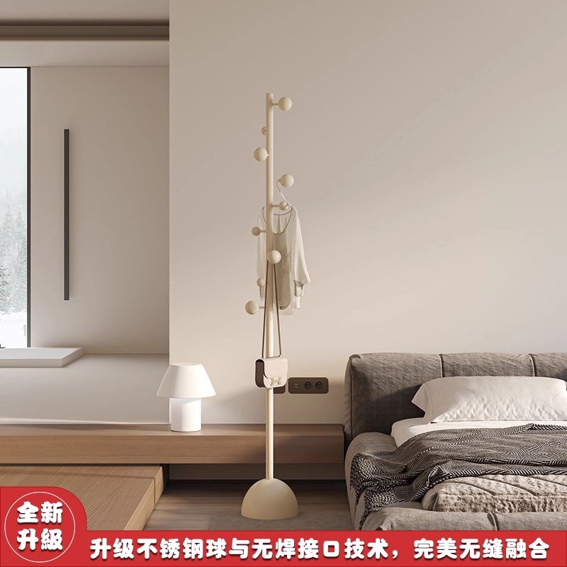 Clothes Rack Floor-Standing Bedroom Living Room Internet Celebrity Clothes Rack Entrance Door Household Shelf Simple Clothes Hanger Coat Rack