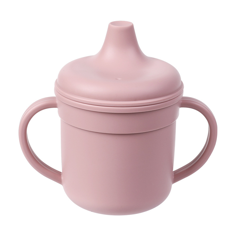 라이트 핑크 학습 컵