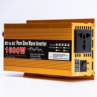 纯正弦波逆变器12V24V转220V1600W2200W3000W光伏太阳能电源转换