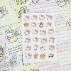 Cartoon cat expression sticker on white background (price of 1 piece)