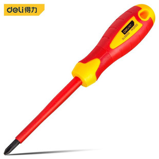 Deli tool DL516100 insulated Phillips screwdriver screwdriver screwdriver PH2 * 100mm