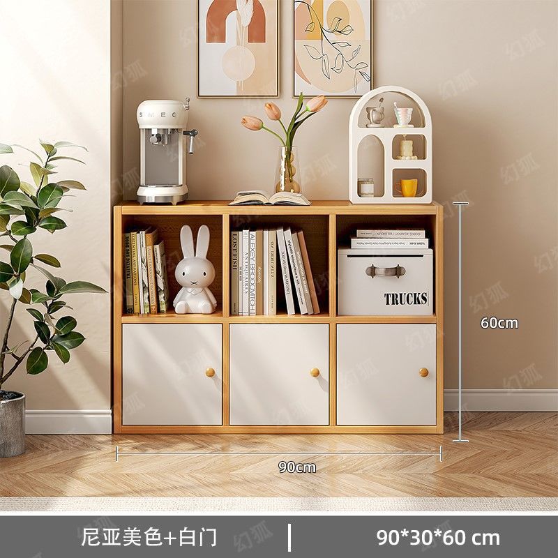 [도어가 있는 6칸 모델] 90*30cm 모조 원목☆☆