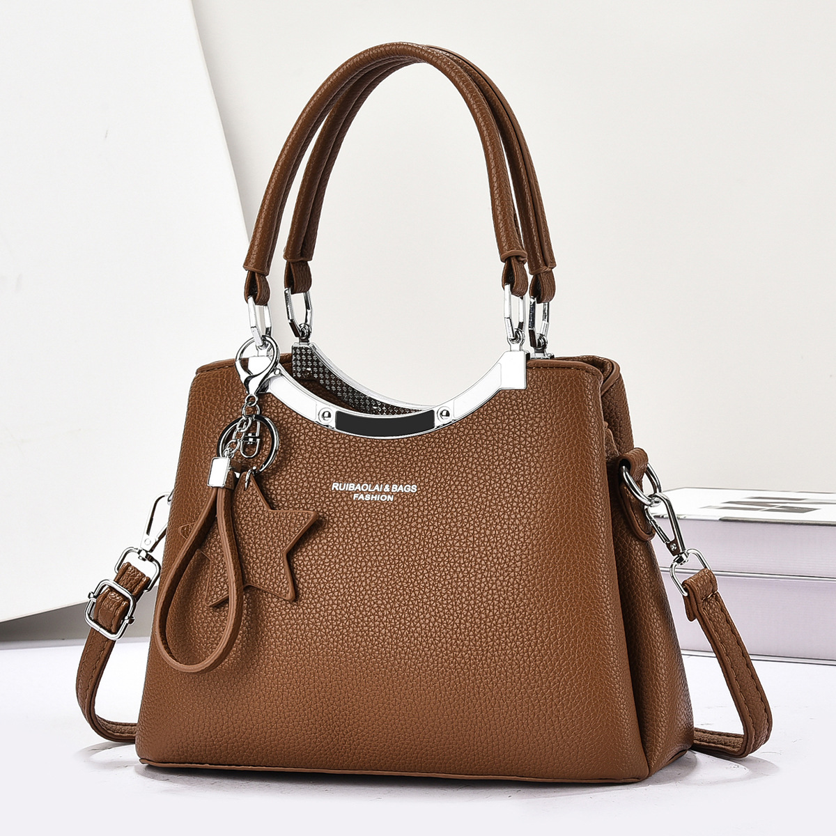 Invierno nuevo estilo coreano de gran capacidad pu bolso de mujer salvaje y práctico para mujer de viaje para mamá