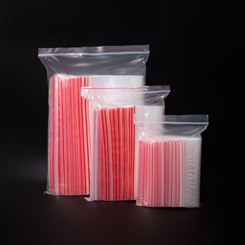 Plastic seal bag pe transparent ziplock bag seal bag self-standing plastic seal bag food accessories clothing thickened packaging bag