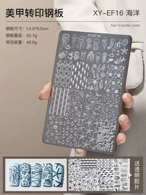 transfer templates, nail art tools | Dırnaq bəzəkləri - six-color-no-3