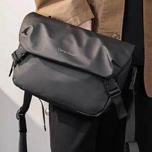 2025新款潮牌百搭男士斜挎包休闲单肩百搭小方包牛津布胸包潮流包