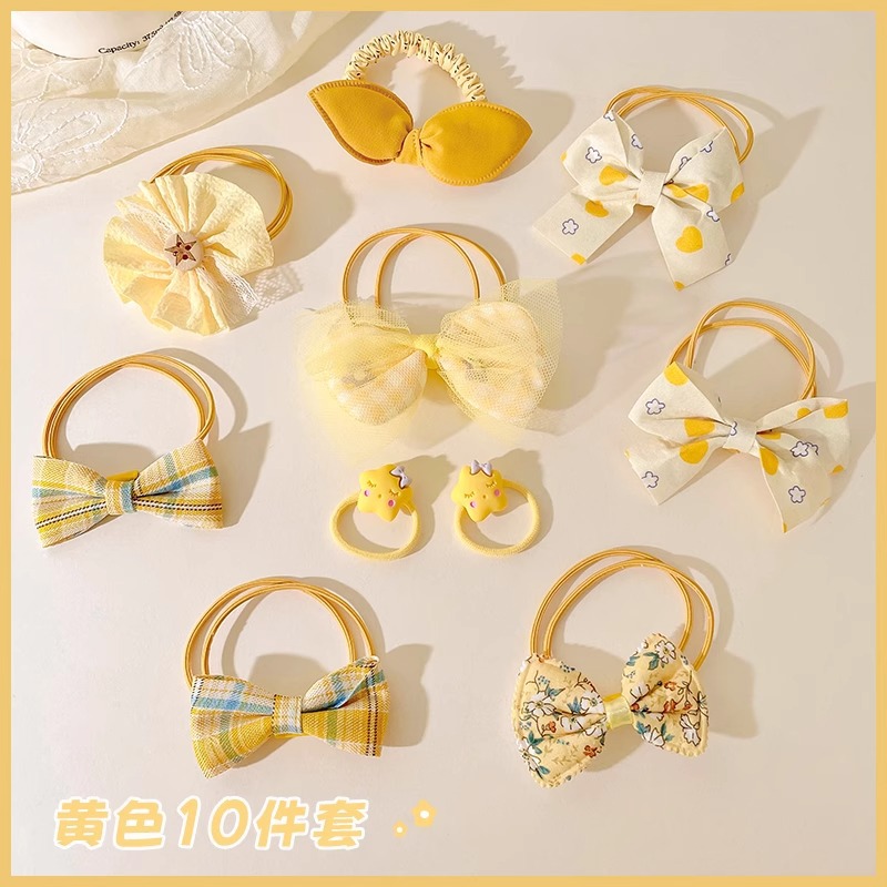 Dolce arco de cabello para niños lindas flores cuerda de cabello para niñas no lastimar cabello elástico duradero adornos de cabello de cabello