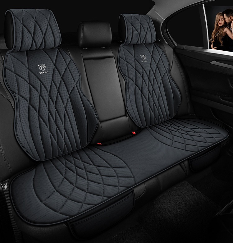 New Car Seat Cushion, Universal for All Seasons, Small Three-Piece Set, Breathable Nappa Leather, Single-Piece Car Seat Cushion, Cross-Border Wholesale
