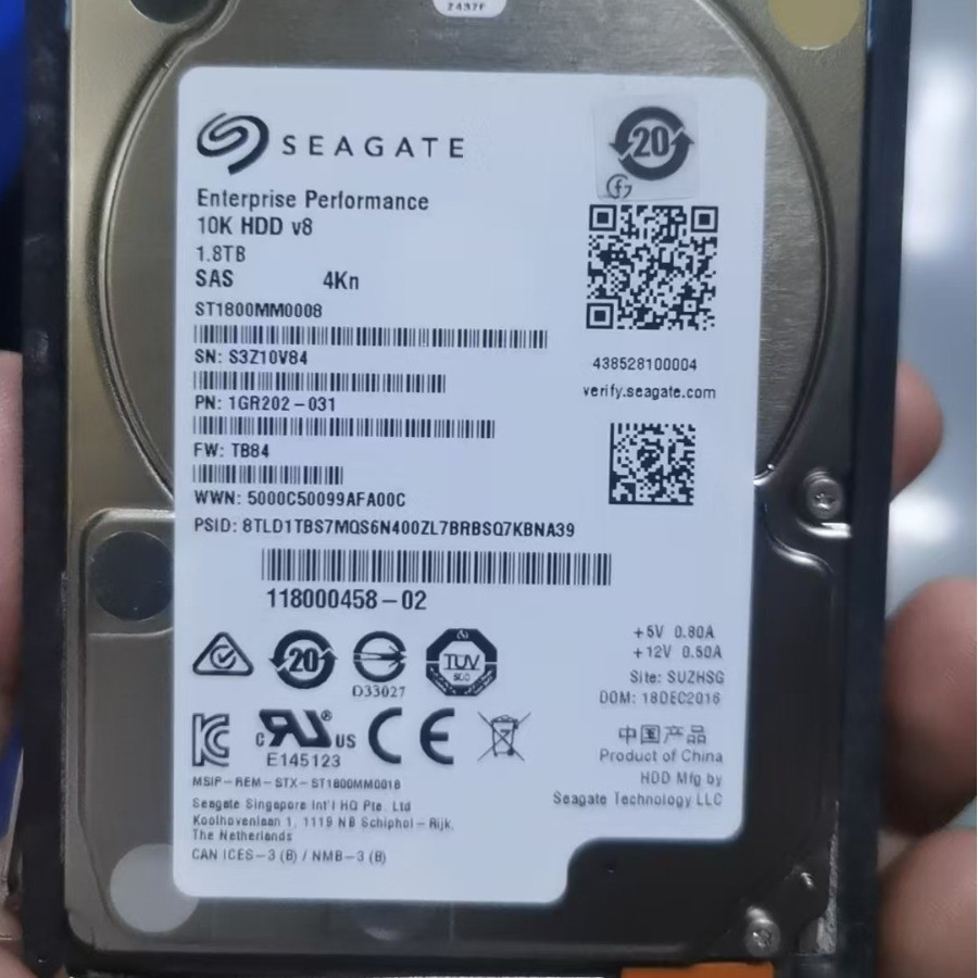 For DELL EMC UNIY300 Storage with Tray 1.8T 10k 2.5 