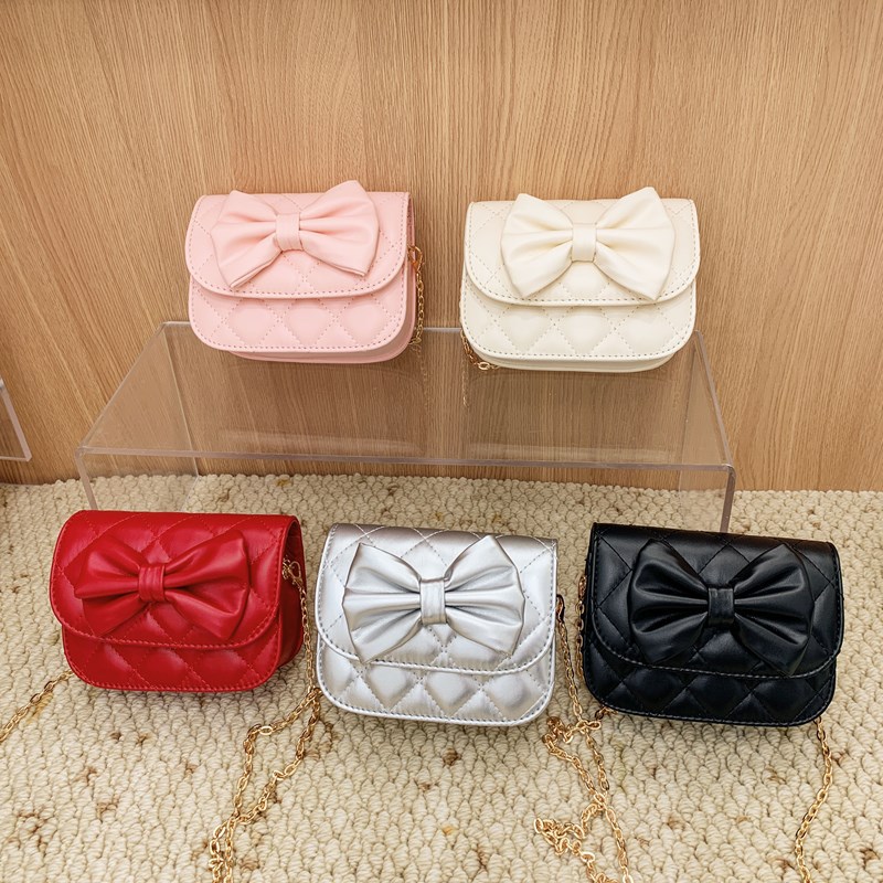 Moda coreana Lingerie niñas bolso de hombro dulce arco mini bolso de bebé nuevo bolso de cadenas para niños