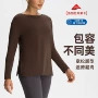 lulu圆领宽松显瘦上衣