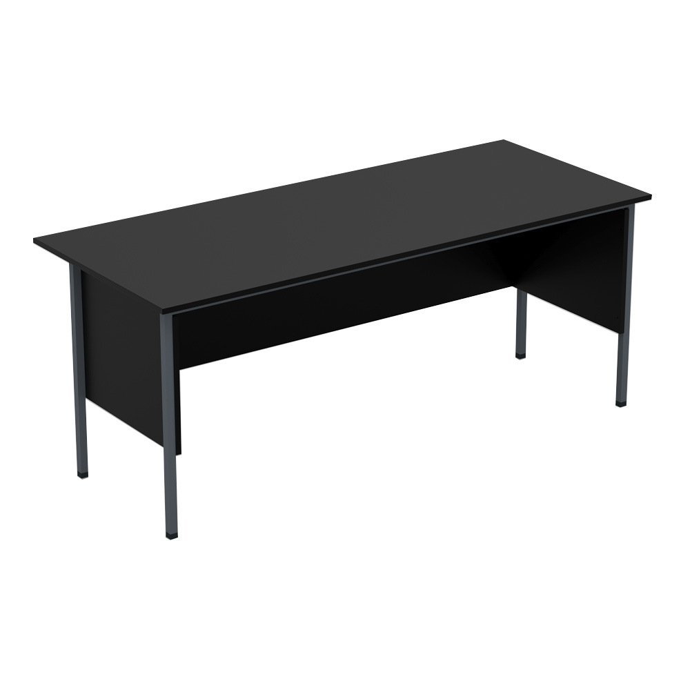 Mesa de acero y madera de comercio exterior simple mesa de personal negro fábrica de muebles de oficina transfronterizos mayorista Europa y América suministro de Oriente Medio