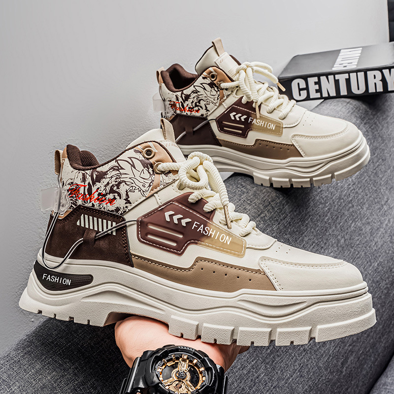 Botas Martin para hombres otoño 2026 nuevo skate de alto nivel transpirable casual versátil hombre de moda zapatos de moda de suela plana