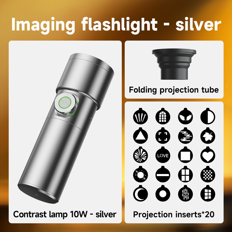 25 nueva antorcha de fotografía de atmósfera de cuatro colores lámpara de contraste inserción de lámpara de imán modelado haz de luz de luz de luz portátil
