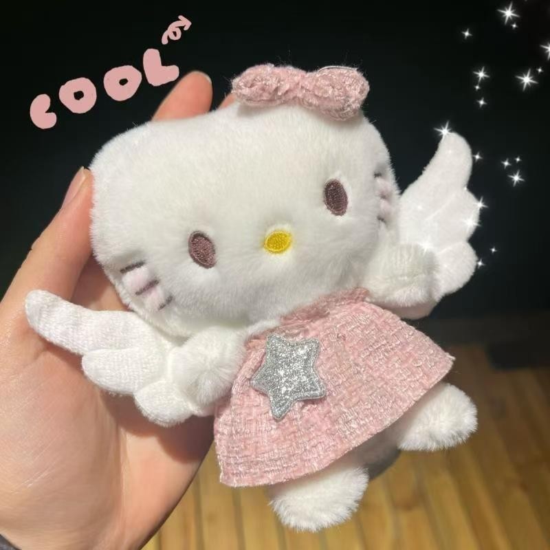 Corazón encantador de la niña cuadrícula amor llavero colgante tela amor broche ropa accessorios zapatos calcetines diy